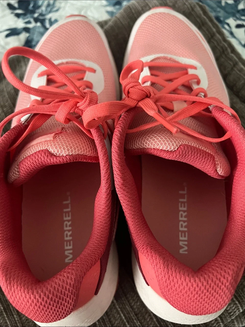 Merrell Women's Pink Coral Athletic Trail Running Sneakers